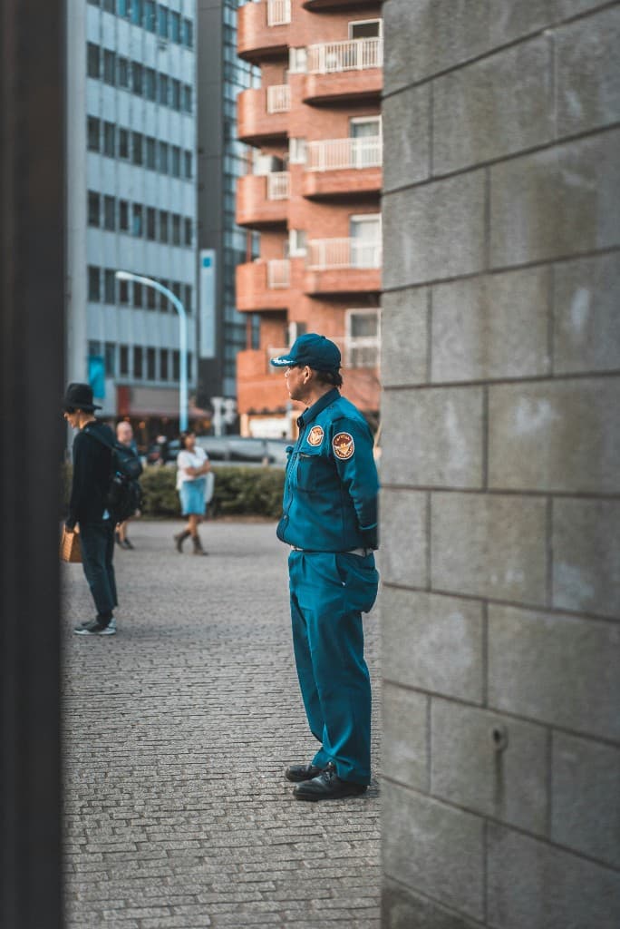 Security guard on duty